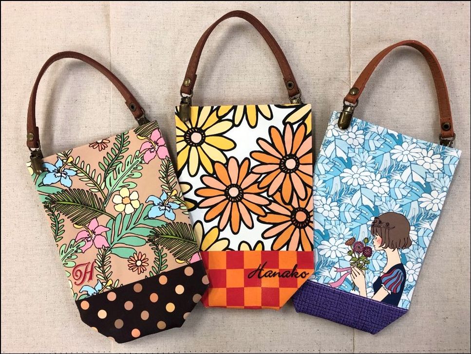 アイロンプリントで作るスマホポーチ ワード